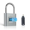 KENRONE Portable USB Charging Fingerprint Lock with Emergency Key, Smart