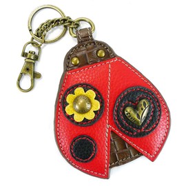 CHALA Garden Critter Collection Women's Decorative Key Fob/Coin Purse Accessory - Ladybug