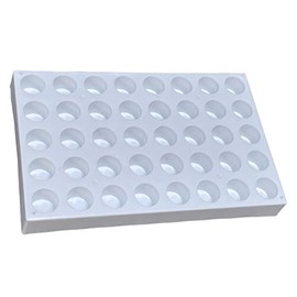 MUHWA Bottle Stand for 10 ml Bottles, 40 Hole Sample Bottle Stand, Diameter 25 mm