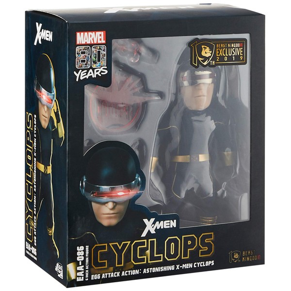 Beast Kingdom Astonishing X-Men: Cyclops EAA-086 Egg Attack Action Figure, Multicolor