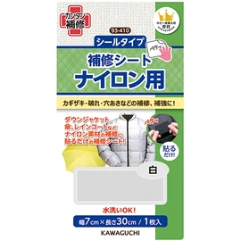 KAWAGUCHI nylon Repair Seat Sticker Type 7 Wide x Long 30 cm White 93 – 410 