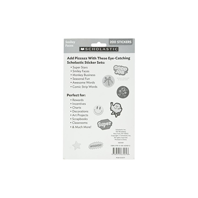Scholastic Classroom Resources Smiley Faces Stickers (0545631696)