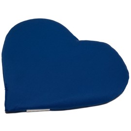 Rapeseed Cushion Heart Approx. 30 x 25 cm – Organic Fabric Gentian Blue – Heat Cushion – Grain Cushion Heart Cushion – A Charming Gift