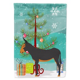 Caroline's Treasures BB9222GF Catalan Donkey Christmas Garden Flag, Teal Mailbox Flag Decorative Yard Flag Banner Outside Patio Artwork Yard Flower Beds, Garden Size, Multicolor