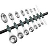 Spring Chef Magnetic Measuring Spoons Set, Dual Sided, Stainless Steel,