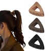 【3色セット】バンスクリップ 三角 マット ヘアクリップ 髪留め 大人可愛い シンプル 韓国デザイン まとめ髪 普段使い