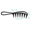 2 Pcs Black Wide Tooth Comb Curly Knotted Wavy Thick