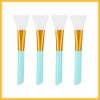4 Brochas de Silicn para Mascarillas Faciales - Suave, Precisa y Reutilizable  Aplica fcilmente barro, arcilla, gel y cremas sin desperdicio. Fcil de 