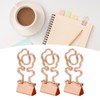 100 Pcs Mini Binder Clips Flower Shape Strong Clamping Force
