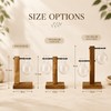 Desktop Hydroponic Plant Propagation Vase with Wooden Stand and 2