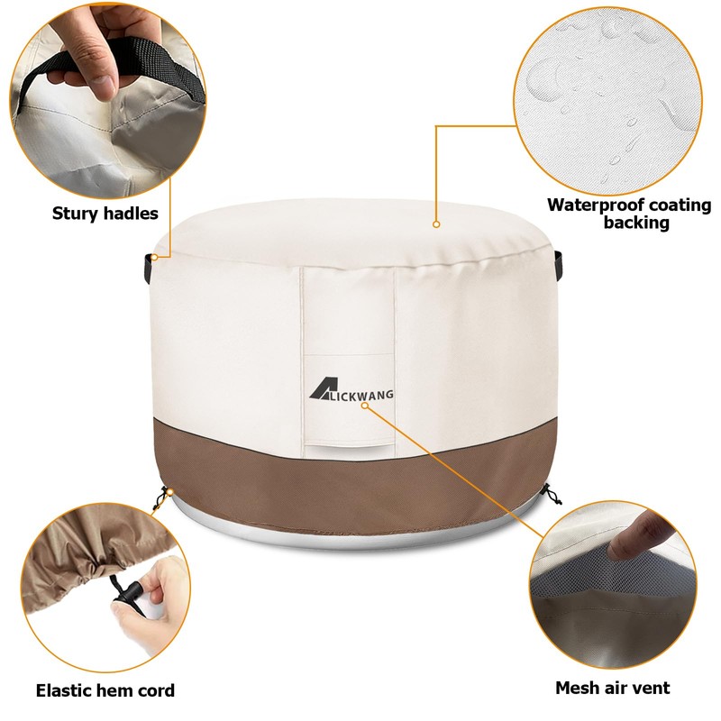 Fire Pit Cover for Solo Stove Bonfire,600D Tear-Resistant Heavy Duty