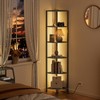 Furnulem 6 Tier Corner Shelf with LED Light, 67.5” Tall