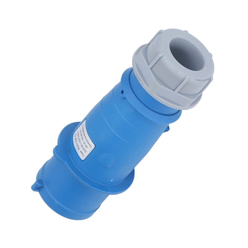Industrial Socket IP44 Waterproof Brass Contact Aviation Connector 2P+E 32A