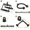DYNASQUARE Lat Pulldown Attachments Combo, Curl Pulldown Bar with 360°