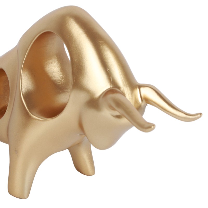Bull Sculpture Ornaments Exquisite Details Smoother Lines Lucky Home Decorations