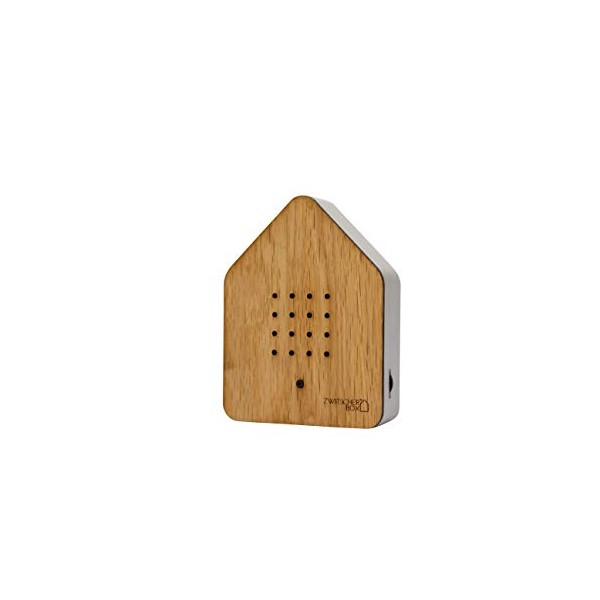 Brainstream Zwitscherbox Sound Therapy Machine with Motion Sensor, Oak(wood) and White
