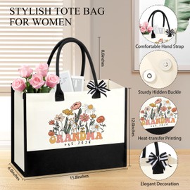 JoycuFF New Grandma Gifts First Time, Promoted to Grandma Est 2026
