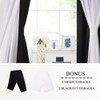 PONY DANCE Black Curtains for Bedroom - Decorative Window Curtains