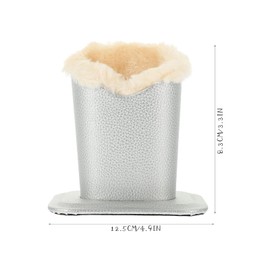 Eidoct 3 Pack Eyeglass Holder, PU Leather Eyeglass Holder Stands with Soft Plush Lining Base for Desks, Nightstands