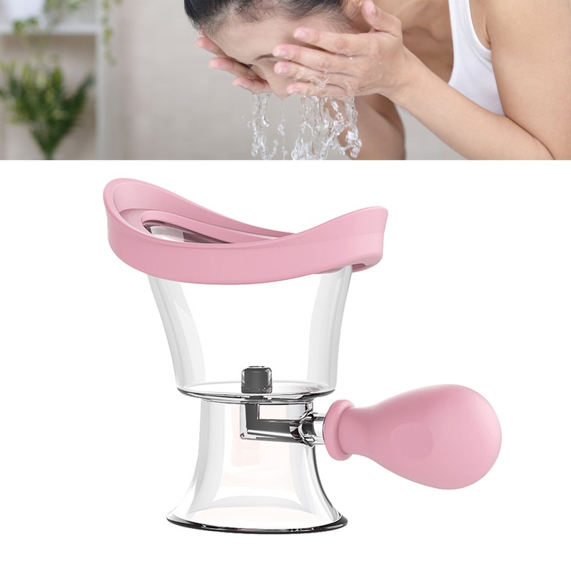 Eye Wash Cup Silicone Rinse Cleaner Ergonomic Manual Air Pressure