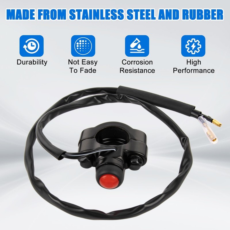 Universal Motorcycle Engine Kill Switch Handlebar Start On Off Switch