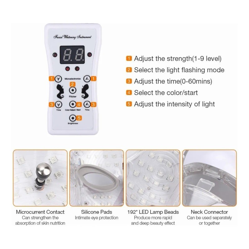 Máscara facial terapéutica LED ForeverLily Máscara de led -