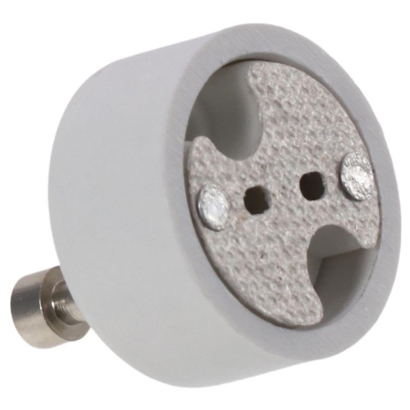 SSHHUI 6pcs Ceramic Lamp Holder, GU10 to MR16 Adapter, Light