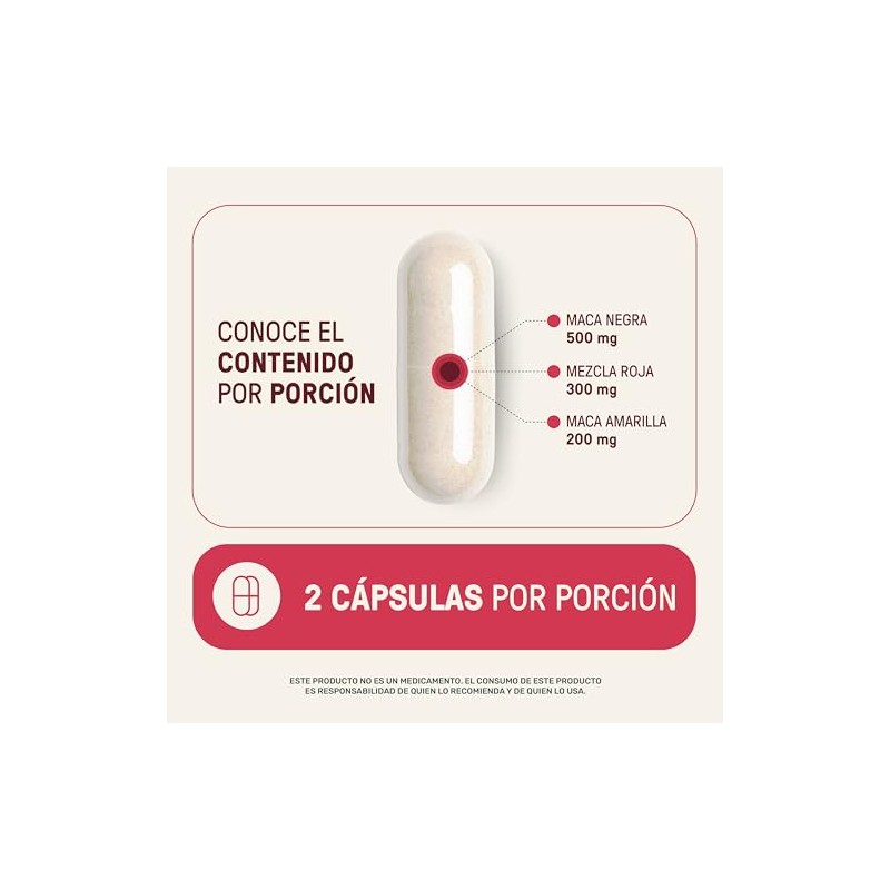 LIFE 360+ Maca Blend (Maca Negra, Amarilla y Roja)| 120