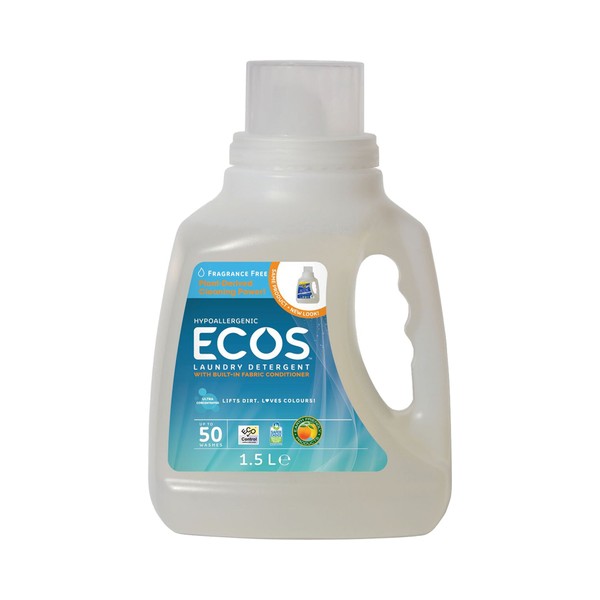 Earth Friendly Products ECOS Free & Clear Laundry Detergent, Ultra