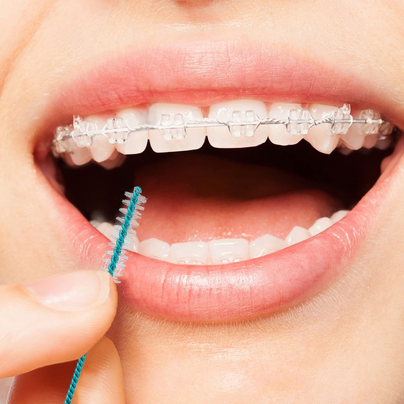 Cowwell Interdental Brush Soft Dental Picks Tooth Floss Interdental Brush