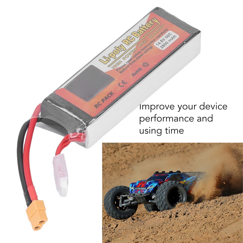 RC Lipo Battery 14.8V 60C Discharge Rate 4S XT60 Plug