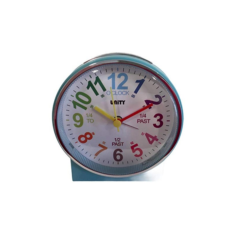 Unity Children's Beep Alarm Clock-49027, Baby Blue, 10.5 x 10.5