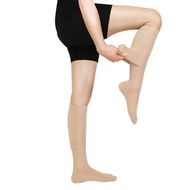 원더워크 프리미엄 의료용 압박스타킹 이지 무릎형 베이지 발막힘 Wonderwalk Premium Medical Compression Stockings Easy Knee Type Beige