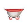 Farberware 5216427 Professional Stainless Steel Expandable Over-The-Sink Colander/Strainer, Red