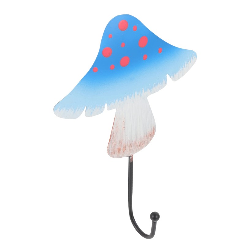 STOBAZA 4pcs Mushroom Decorative Wall Hook Key Hanging Hook Wall