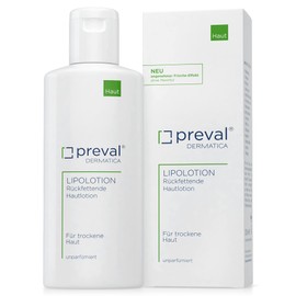 preval® Lipolotion 200 ml, moisturising skin lotion with lots of moisture, highly compatible, gives the skin a pleasantly nourished feeling and leaves no greasy film
