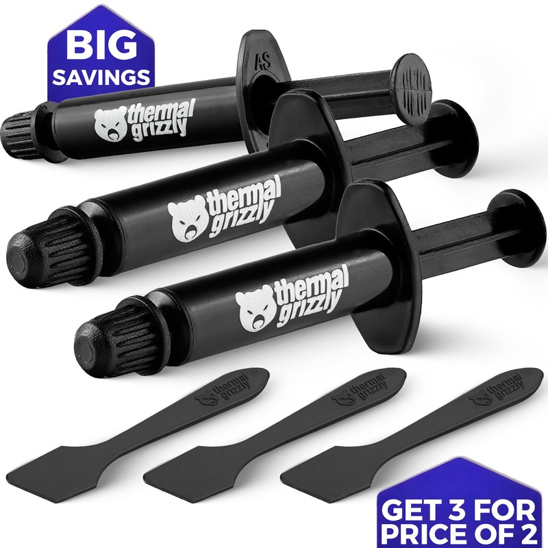 Thermal Grizzly Kryonaut - 3 Pack, High-Performance CPU Thermal Paste