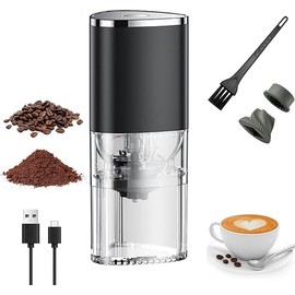 Basics Electric Coffee Grinder - Compact & Powerful Blade Grinder for Coffee Beans, Spices, and Herbs, Black