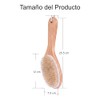 Cepillo Corporal Madera Bambu Natural Cerdas Naturales Resistentes Exfoliacion Masaje