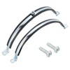 sourcing map 2 Pcs Adjustable Pipe Bracket Clamp, 10"(254mm) Wall