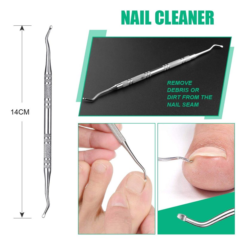 Ingrown Nails, MEOWMEE Cuticle Clippers 7 Pieces Cuticle Remover Kit