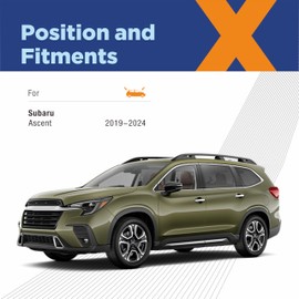 ICEXSNOW® Silicone Windshield Wiper Blades Replacement for 2019 2020 2021 2022 2023 2024 Subaru Ascent (Pack of 3) Automotive Replacement Windshield Wiper Blades,26"+20"+14"(B)