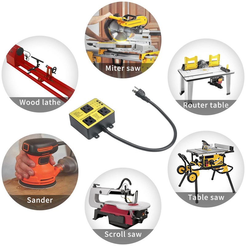 Automatic Vacuum Switch with Extra Outlet for Using More Power