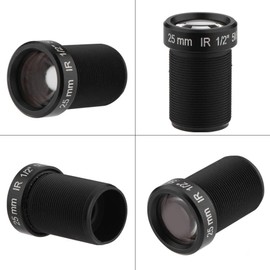 Kafuty CCTV Camera Lens, 5 Million Pixels HD Security WiFi Camera Lens with 25 mm Focal Length, m12 25 mm Lens for Night Vision, for Gopro, Firefly etc