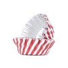 PME Foil Lined Cupcake Cases - Candy Cane, Pack of