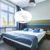 Curtain Glider Hooks White Plastic Curtain Hook, Pack of 50