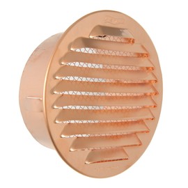 The gtr100r-y Ventilation Grill Round Recessed, Copper, 125 mm
