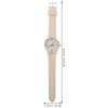 LEDMOMO Waterproof Jubia Analog Leather Strap Fashion Wrist Watch, white