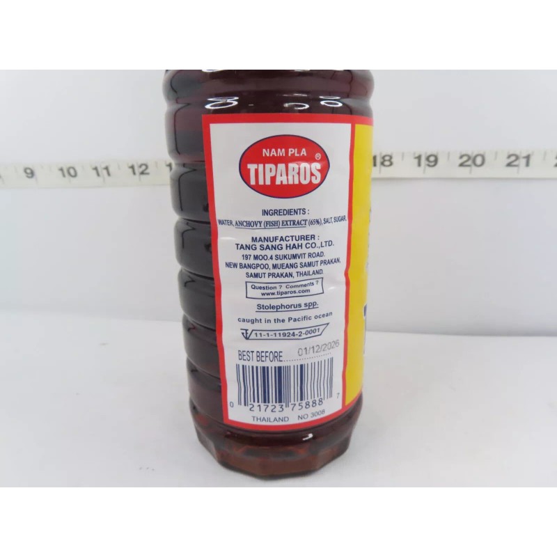 TIPAROS - ORIGINAL THAI FISH SAUCE, 24 OZ/700ML *FREE SHIPPING*