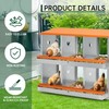 Metal Chicken Nesting Boxes, Two-Tier Chicken Egg Laying Box with